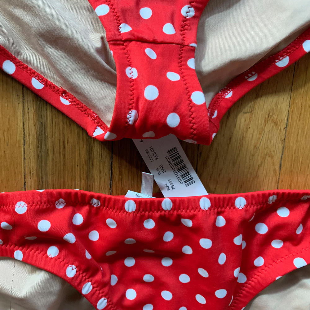 NEW J CREW BIKINI 3 PC (2 BOTTOM STYLES) in S - Picture 4 of 8